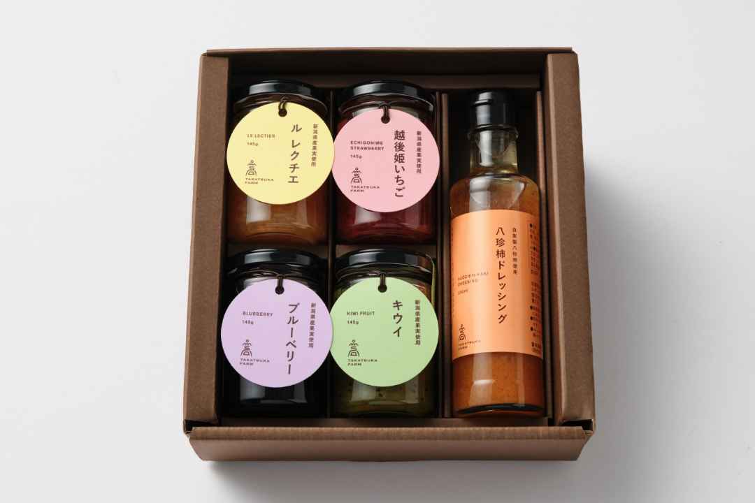 八珍柿ドレッシングとお好きなジャム4個セット